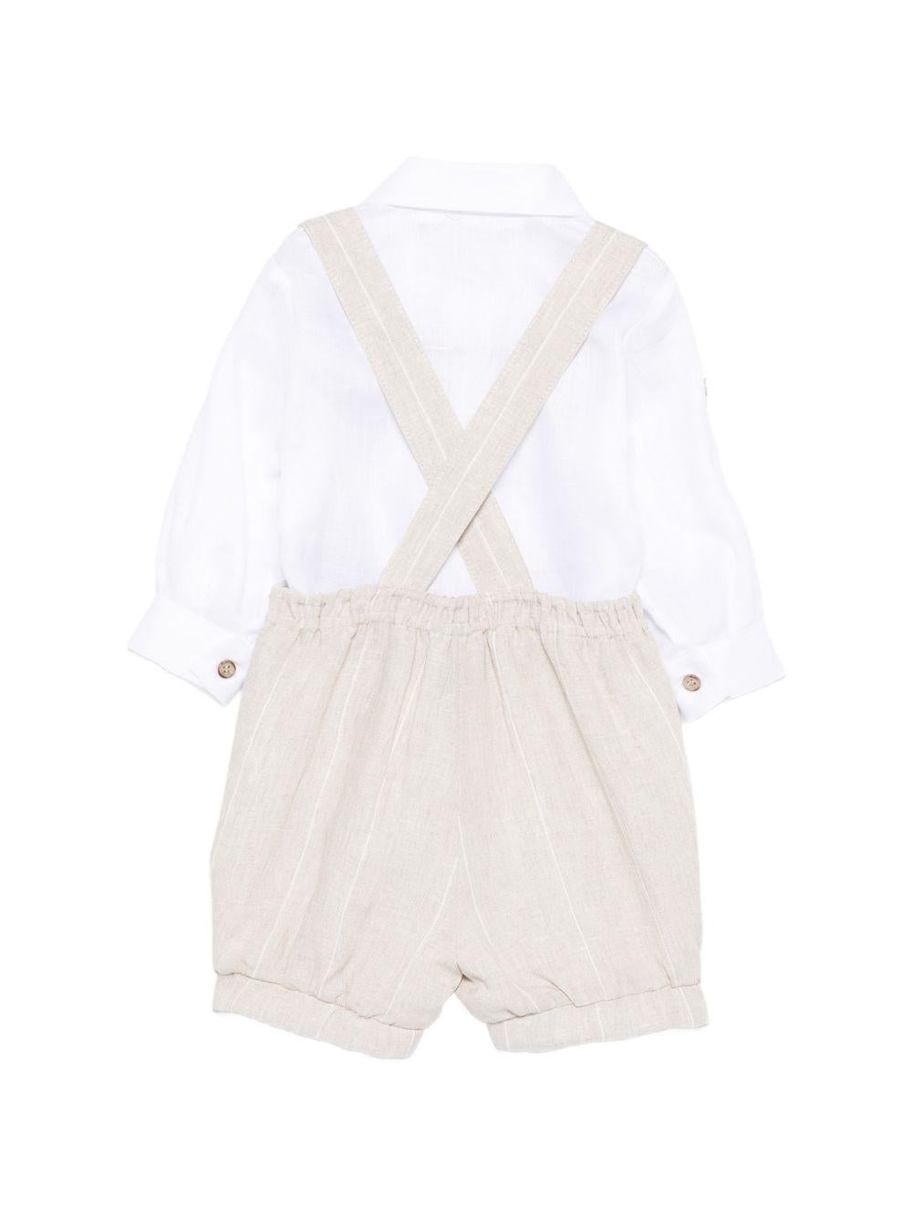 Completo beige/bianco per neonato MN3084074952 26 Colorichiari Kids 