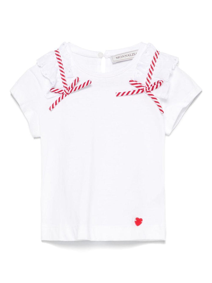 T-shirt bianca per bambina