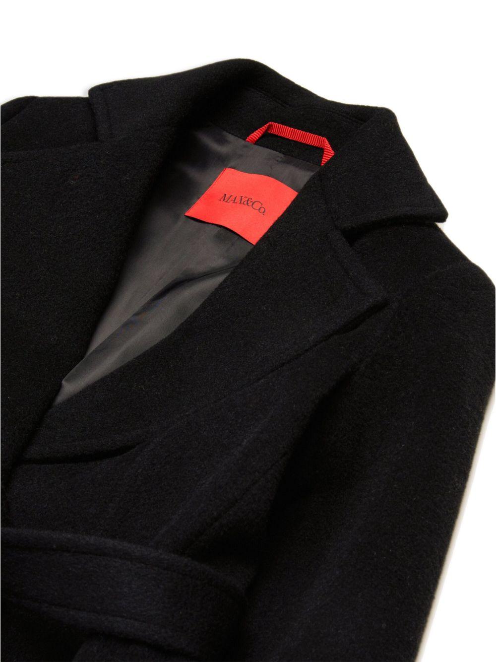 Cappotto nero per bambina MX0001MX052 MX900 Max&co Kids 