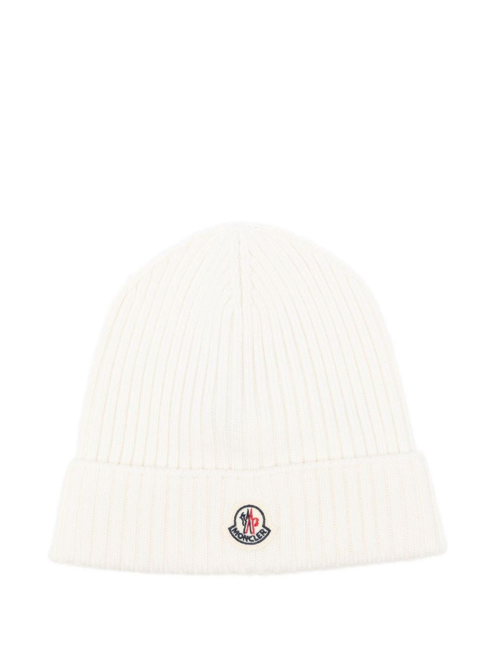 Cappello bianco per bambino 9543B00008M1131 030 Moncler Kids 