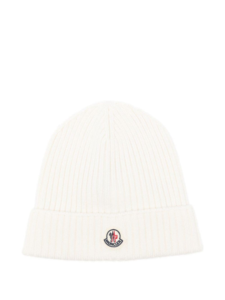 Cappello bianco per bambino 9543B00008M1131 030 Moncler Kids 