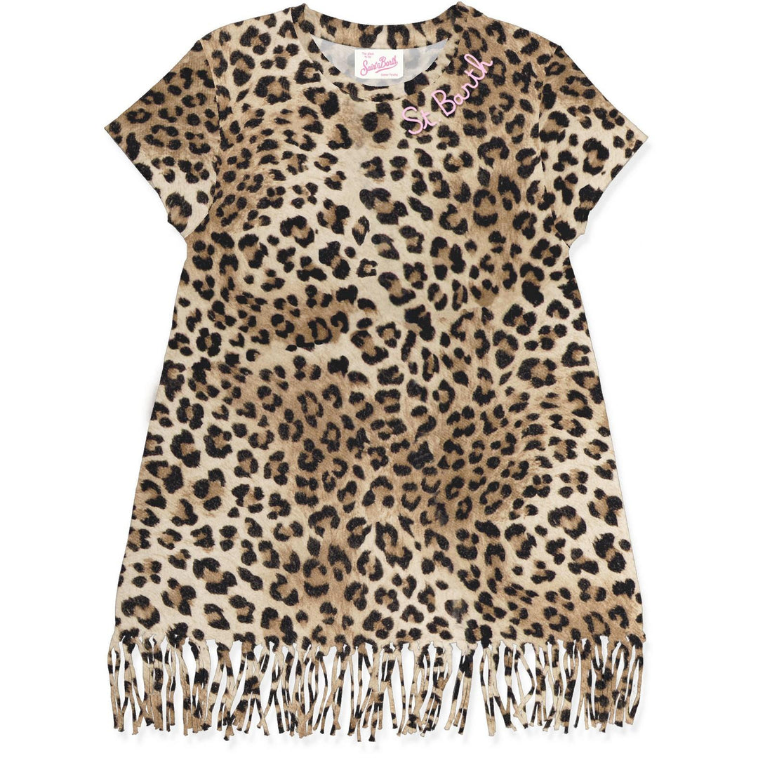 Abito marrone per bambina ABY0001 03861L MC2 Saint Barth Kids 