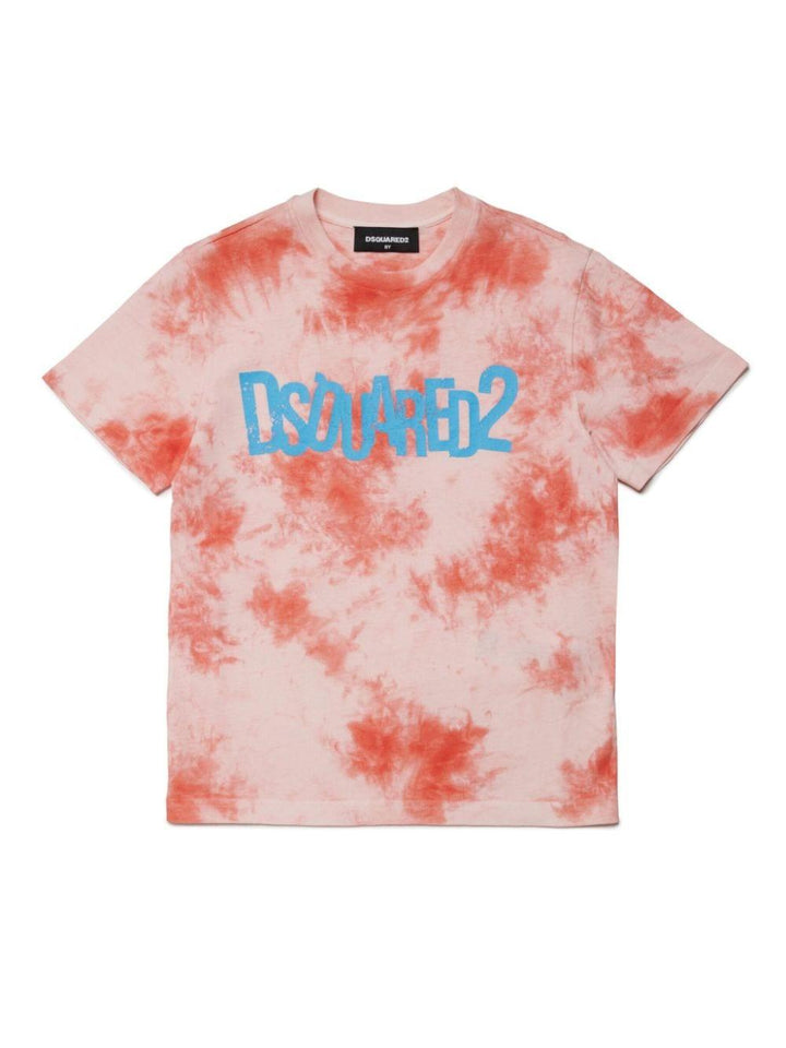 Red t-shirt for boys with logo