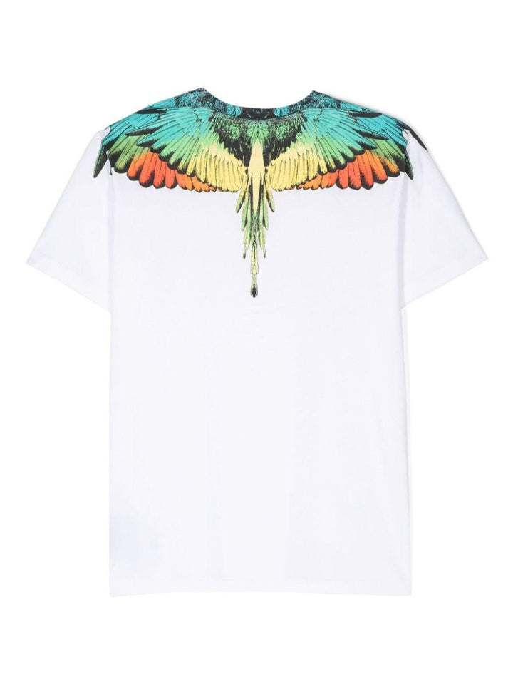 T-shirt per bambino in cotone bianca CBAA001F24JER001 0184 Marcelo Burlon Kids 
