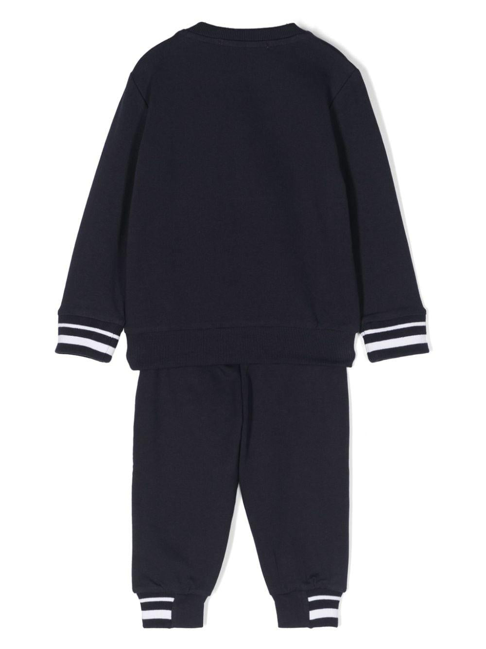 Blue sports suit for boys with logo