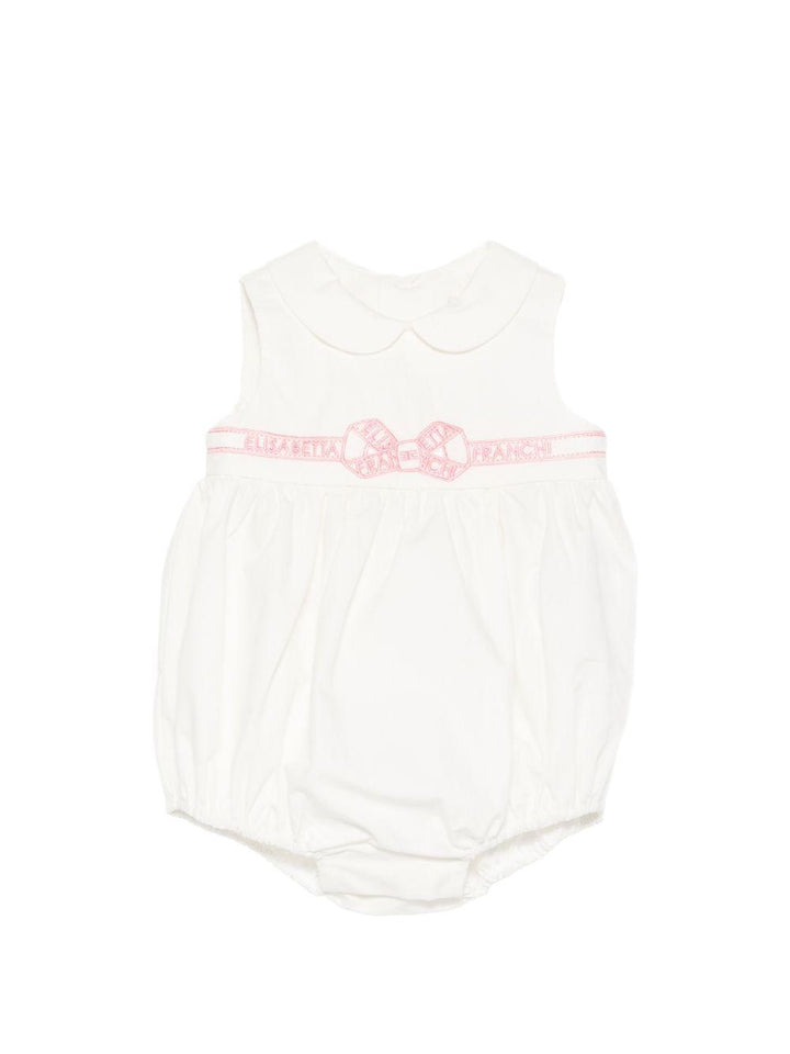 Tutina bianca per neonata ENPG0540CA235 0285 Elisabetta Franchi Kids 