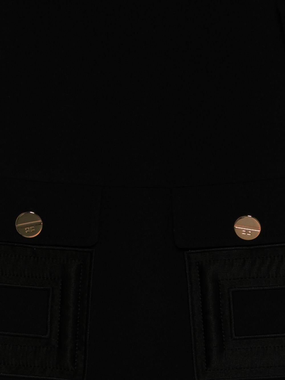 Abito nero per bambina EFAB6460GA022 N000 Elisabetta Franchi Kids 