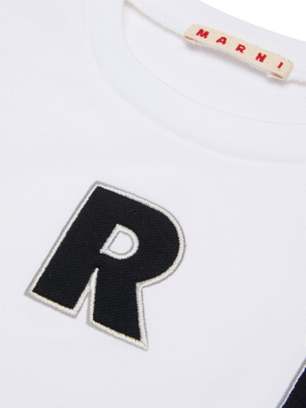 Felpa bianca per bambina M01193M00V0 0M100 Marni Kids 