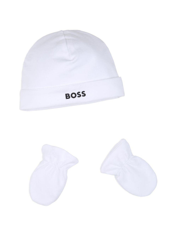 Kit tutine bianche/beige per neonato J53055 10P Boss Kids 