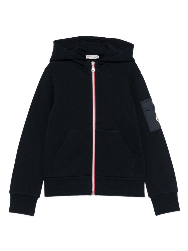 Cardigan blu navy per bambino 9548G00026899PS 778 Moncler Kids 