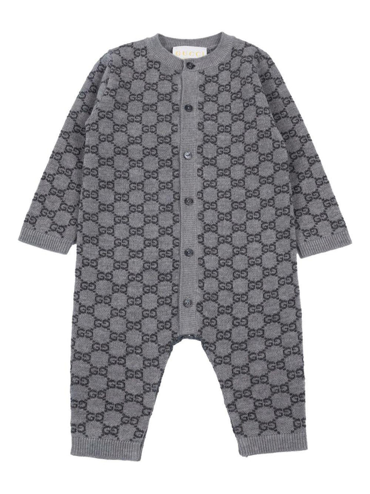 Tutina grigia per neonato 834343XKEZP 1018 Gucci Kids 