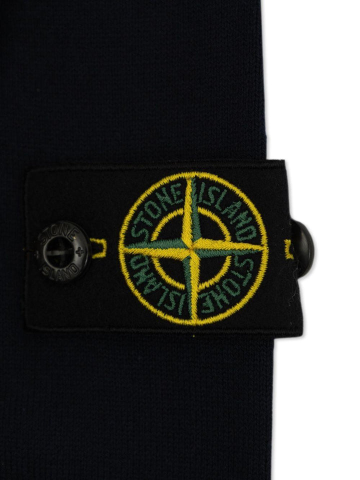Maglione blu navy per bambino 65100001S00B2 V0020 Stone Island Kids 
