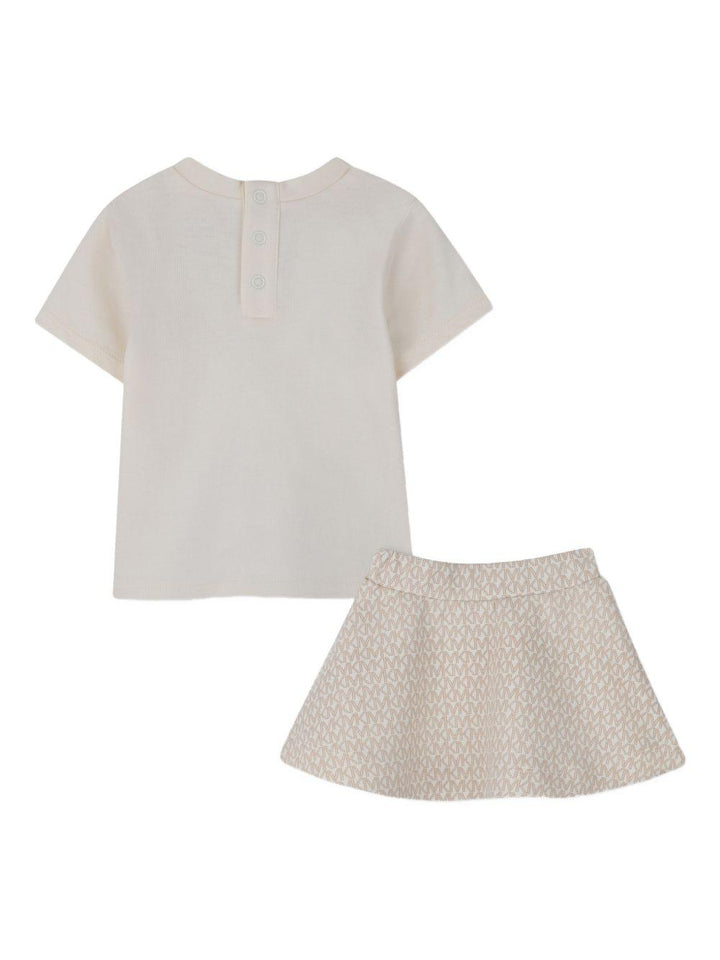 Completo bianco sporco per neonata R30547 190 Michael Kors Kids 