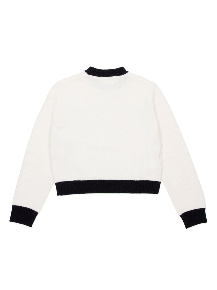 Maglione bianco/nero per bambina M00993M00ML 0M111 Marni Kids 