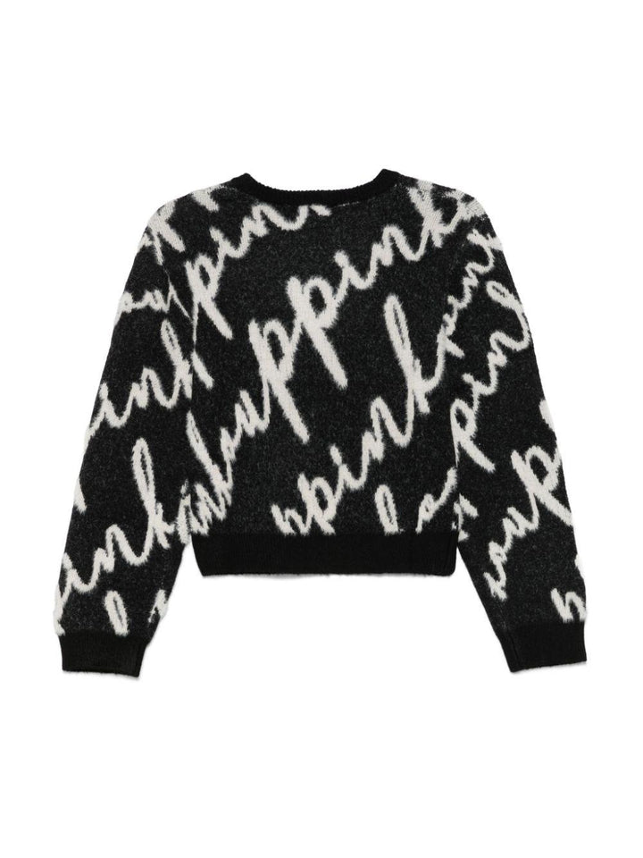 Black/white sweater for girls