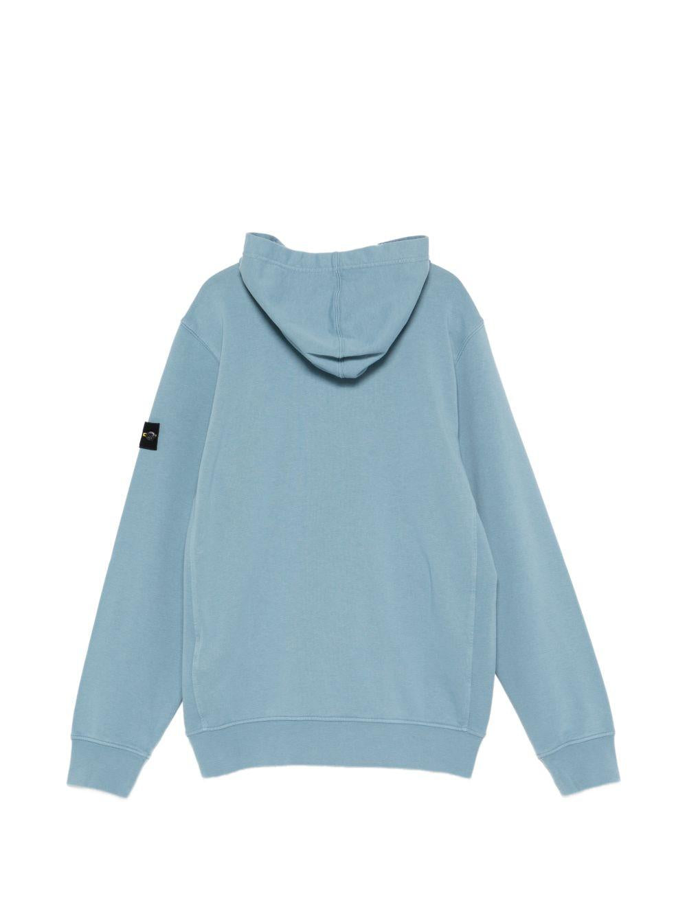 Felpa blu polvere per bambino 66100014S0040 V004A Stone Island Kids 