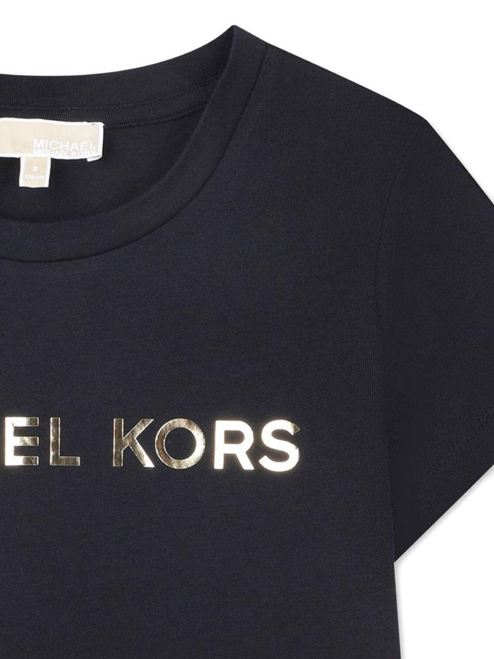 T-shirt nero per bambina R30603 09B Michael Kors Kids 