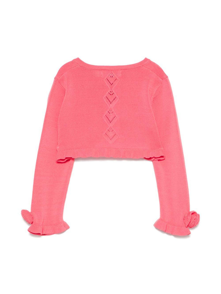 Cardigan rosa cipria per neonata
