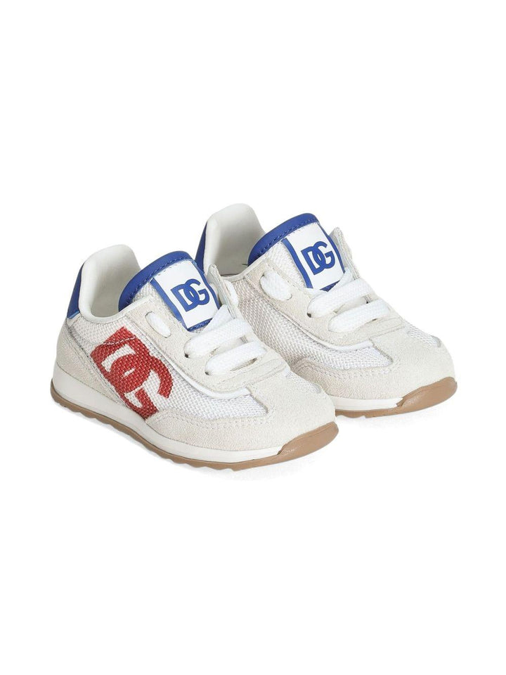 Sneakers bianchi/beige per bambino DN0217A5355 89926 Dolce & Gabbana Kids 