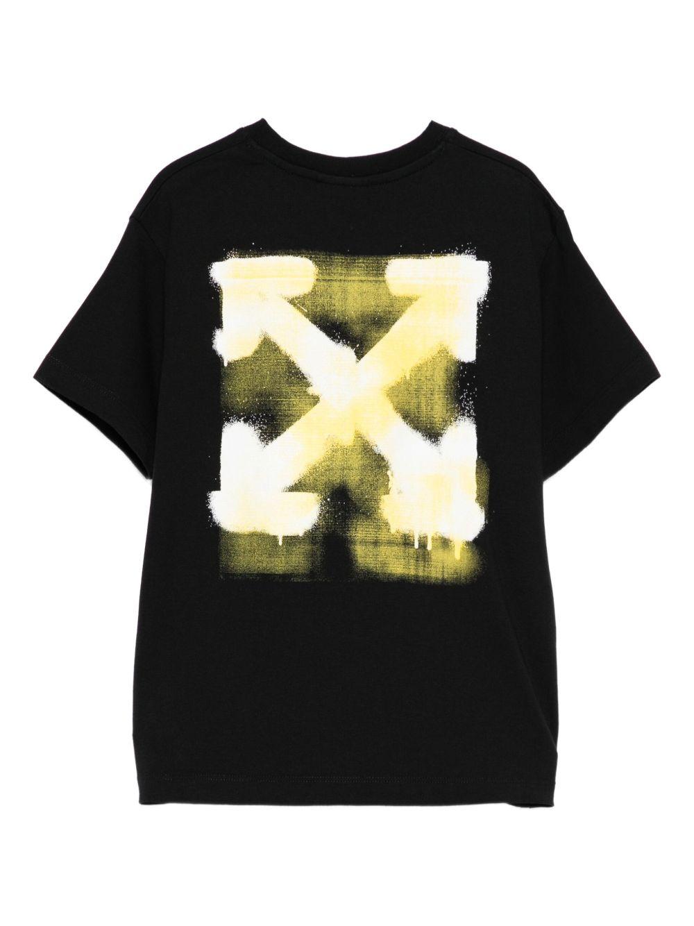 T-shirt nero per bambino OBAA002F25JER006 1018 Off White Kids 