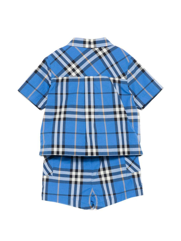 Completo blu per neonato 8117922 C4172 Burberry Kids 