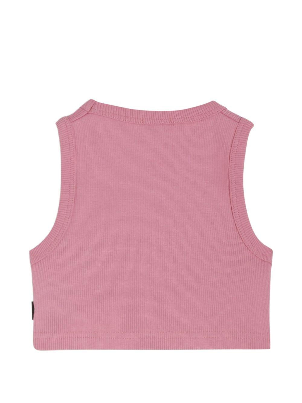 Canotta rosa per bambina C1GJQG572T103 525P Gcds Kids 