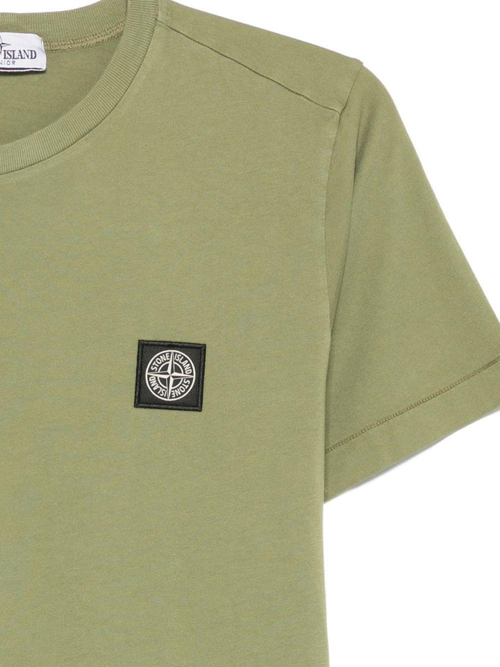 T-shirt verde oliva per bambino 62100002S0047 V0058 Stone Island Kids 