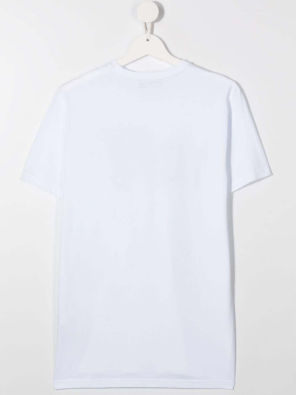 White t-shirt for boys with ICON logo