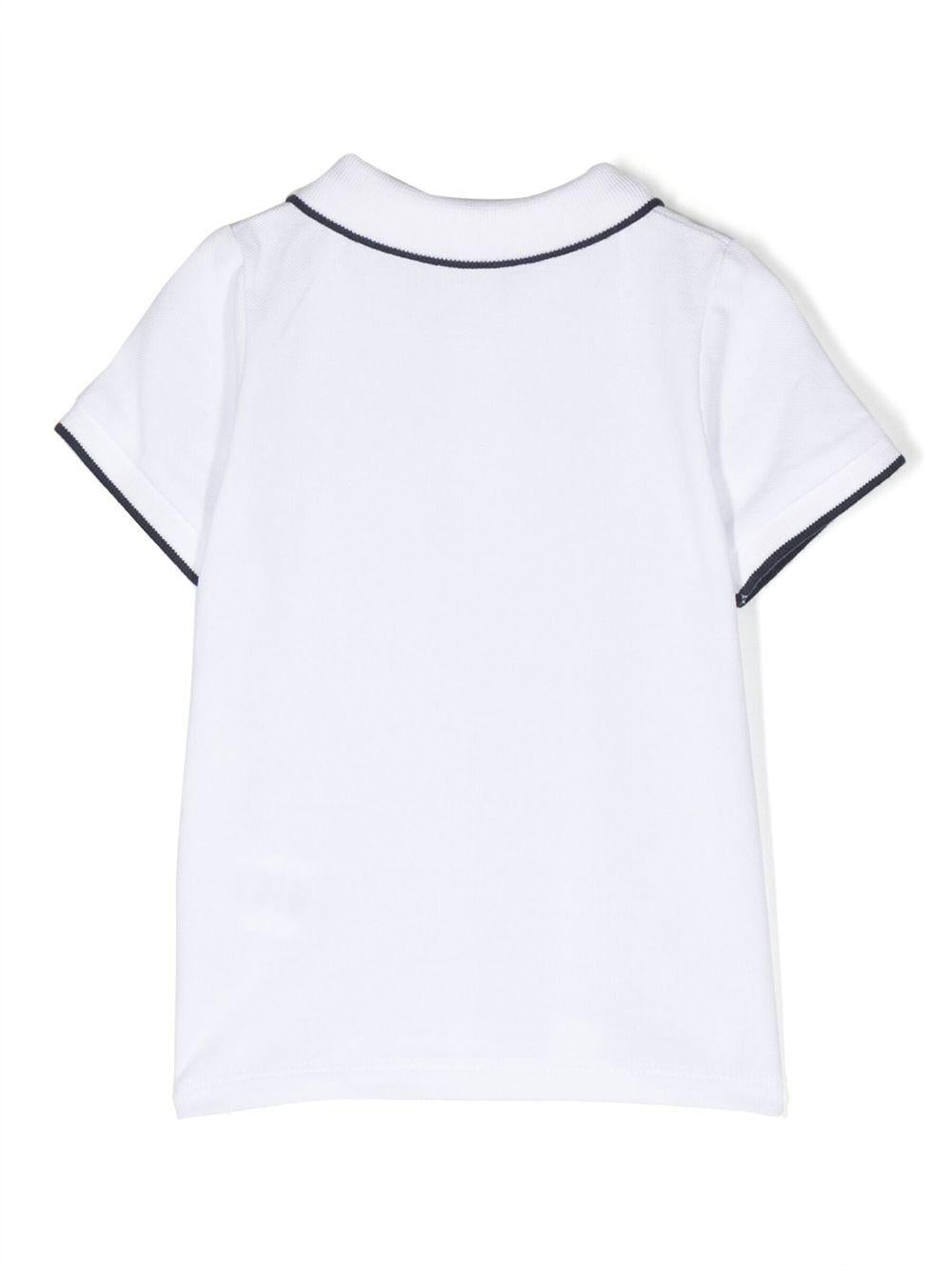 Polo bianco/nero per neonato