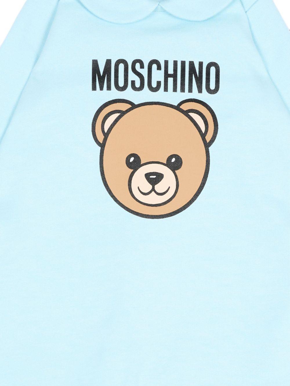 Tutina azzurra per neonato MUY09OLCA40 40304 Moschino Kids 