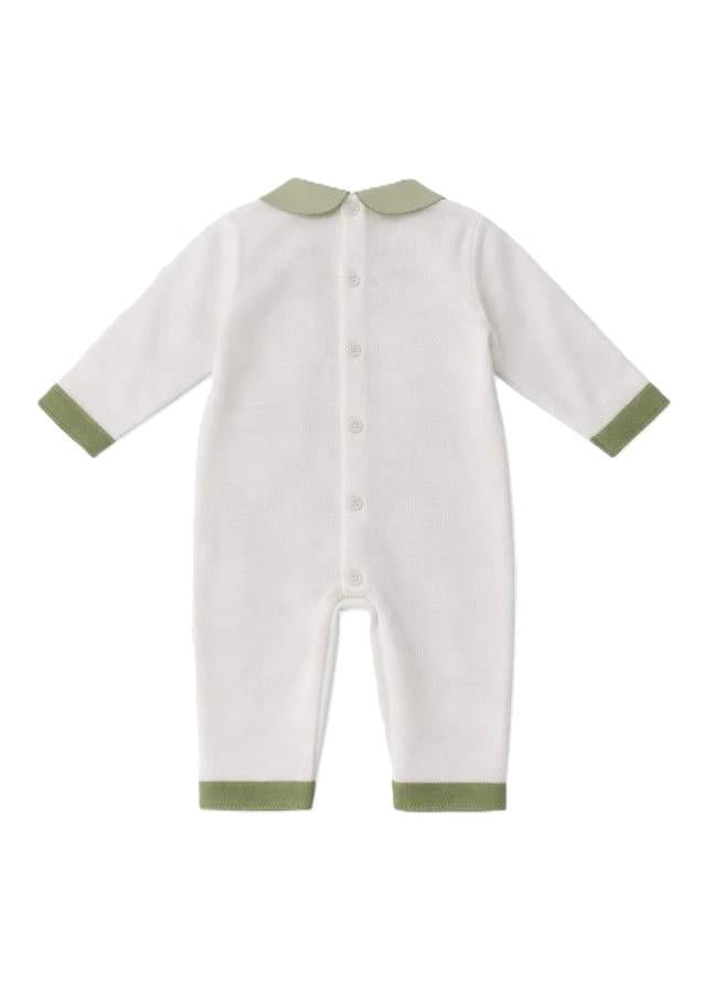Tutina bianca/verde per neonata FF1683424470 1031 Colorichiari Kids 