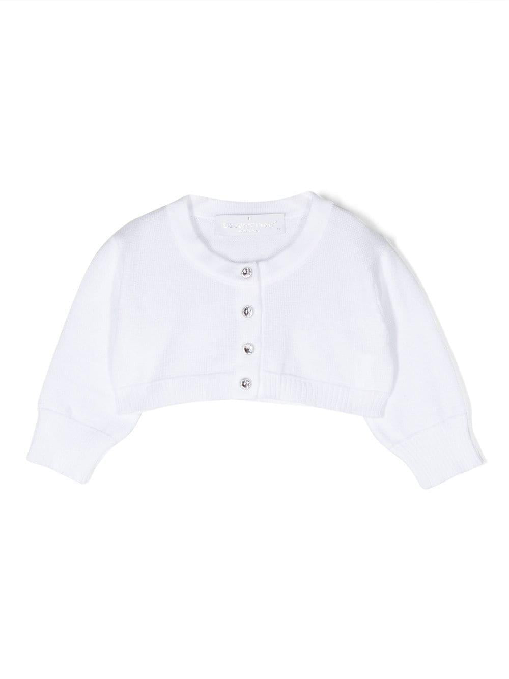 Cardigan bianco per neonata