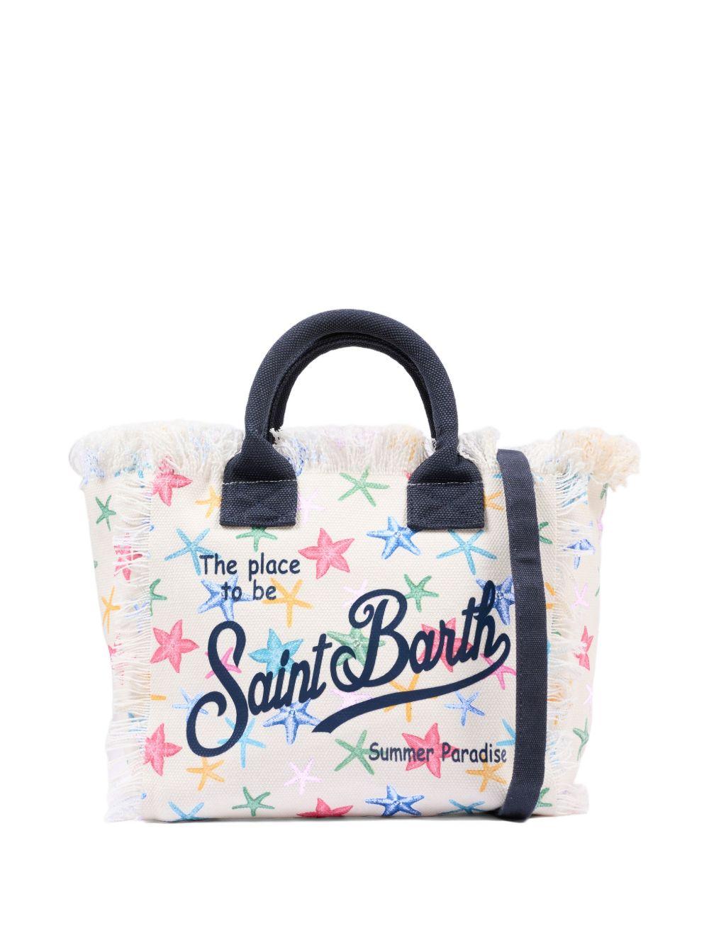 Borsa bianca/multicolor per bambina COL0001 00578L MC2 Saint Barth Kids 