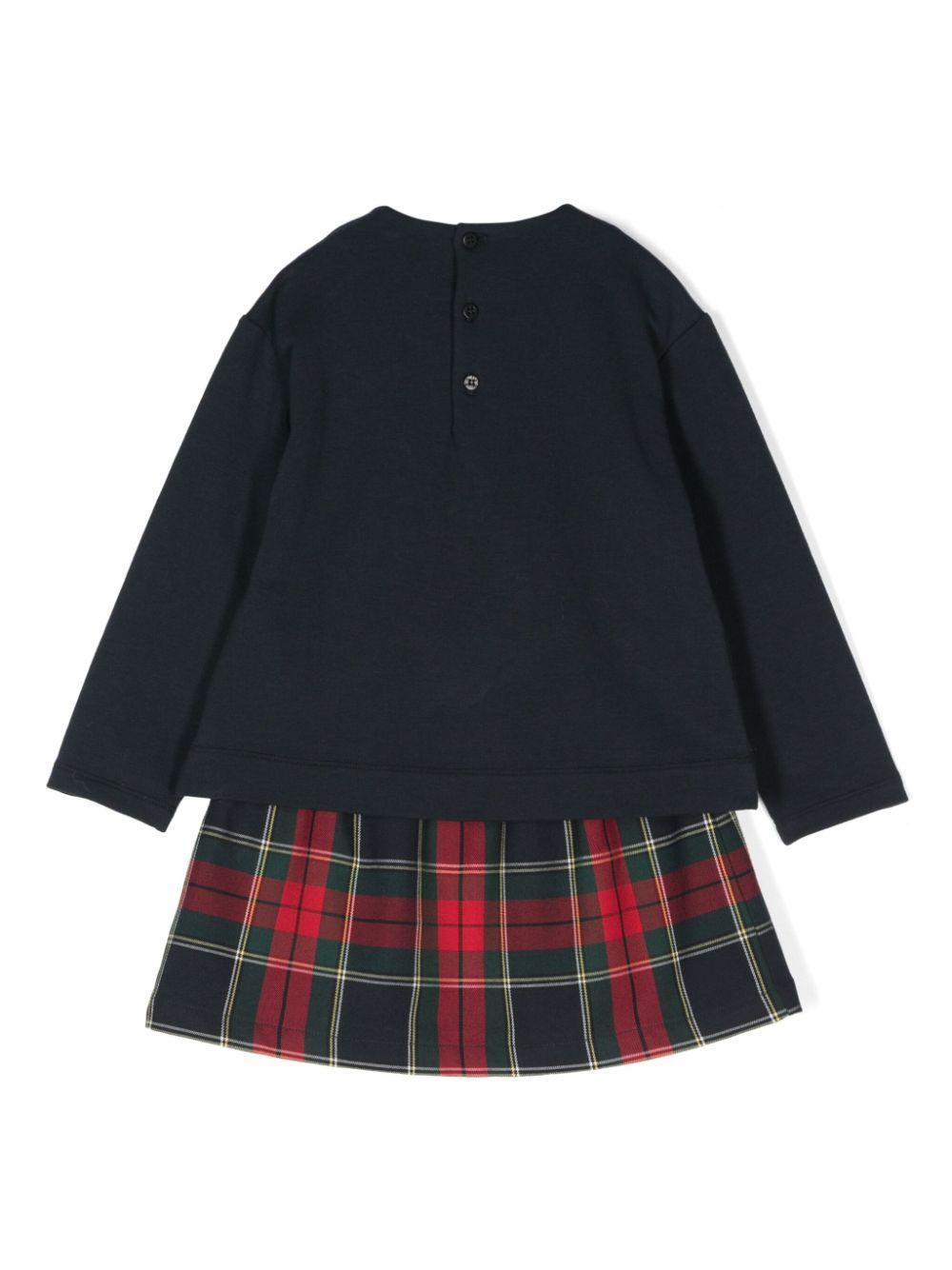 Completo blu navy per bambina A24DP501M0100K 4937 Il Gufo 