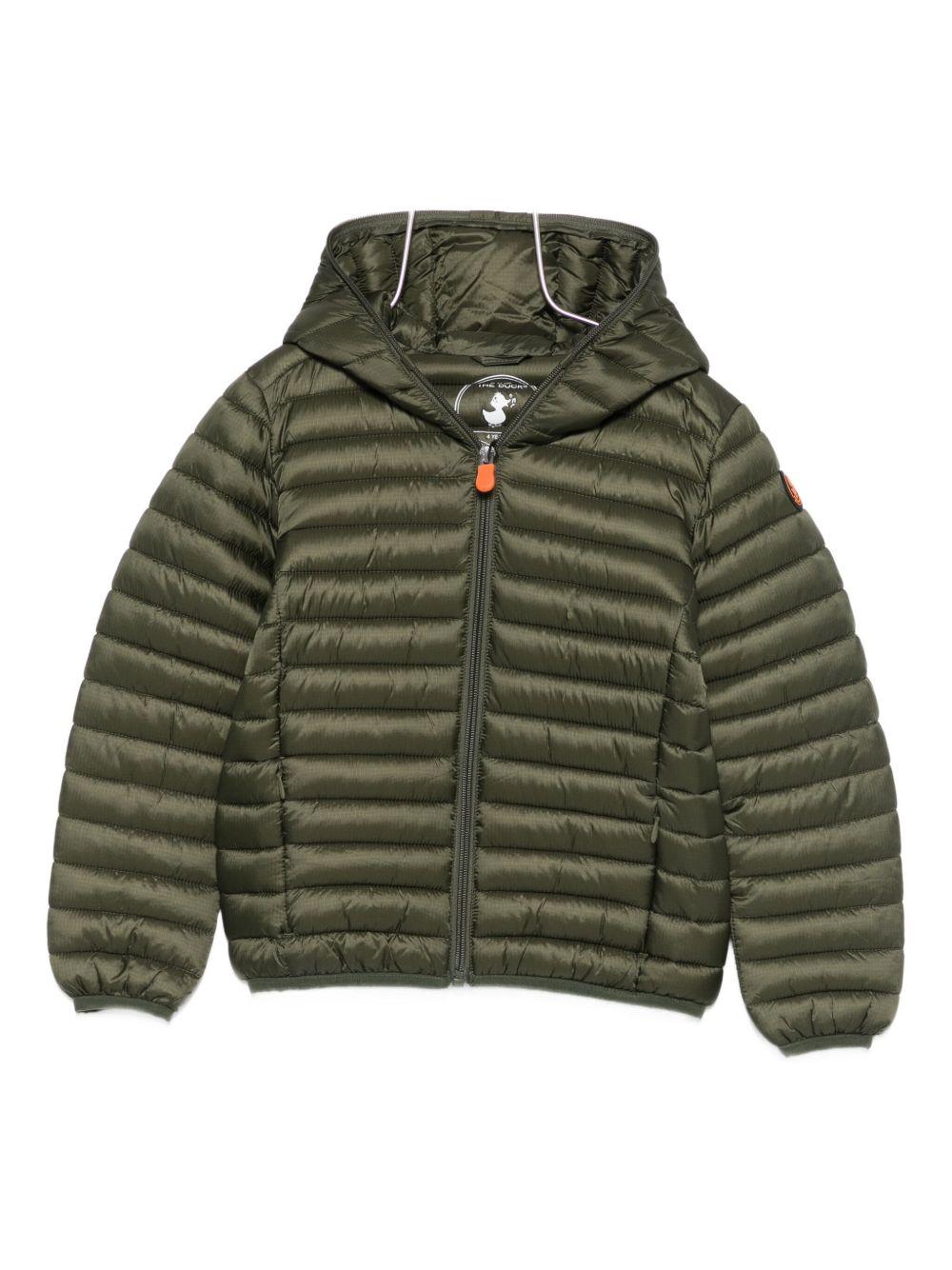 Giubbotto verde oliva per bambino J30650BSTOP21 50012 Save The Duck Kids 