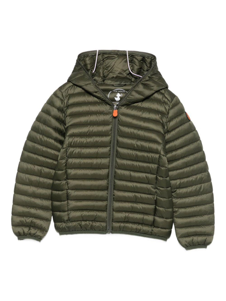 Giubbotto verde oliva per bambino J30650BSTOP21 50012 Save The Duck Kids 