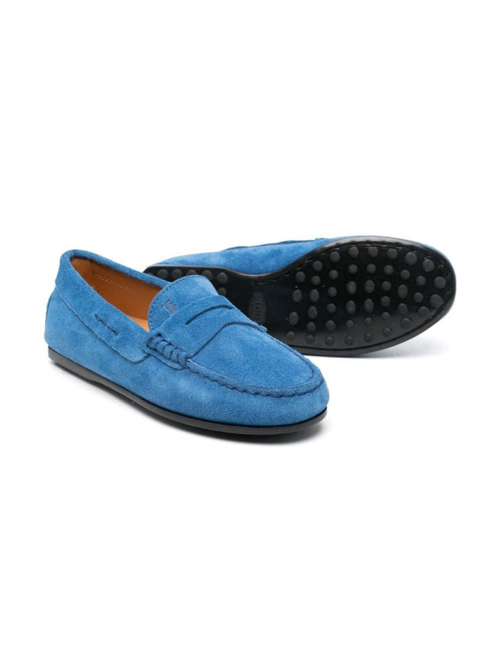 Blue sky moccasins for children