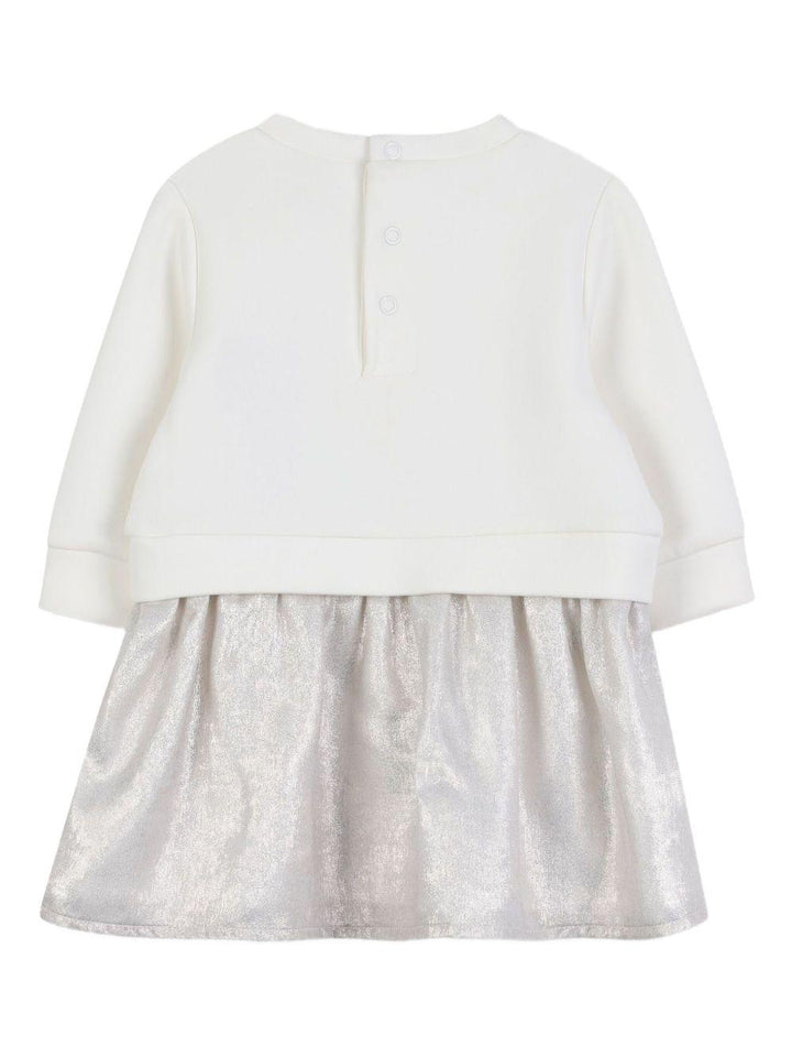 Abito bianco/dorato per neonata R30509 N81 Michael Kors Kids 