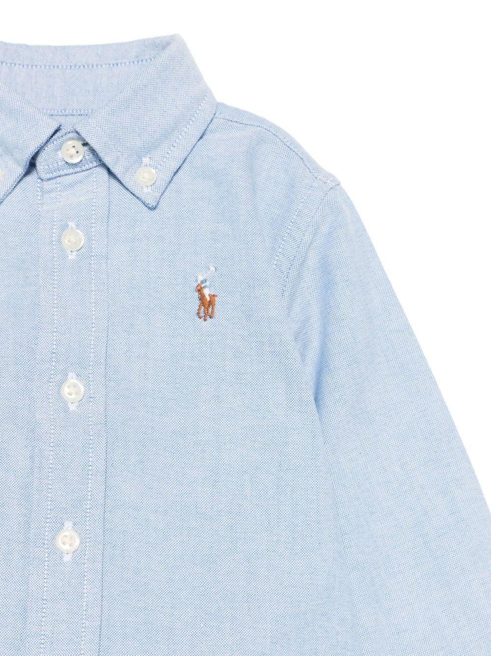 Camicia azzurra per neonato 320677133 002 Ralph Lauren Kids 