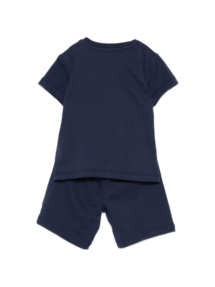 Completo blu navy per neonato MUG01ULCA19 40016 Moschino Kids 