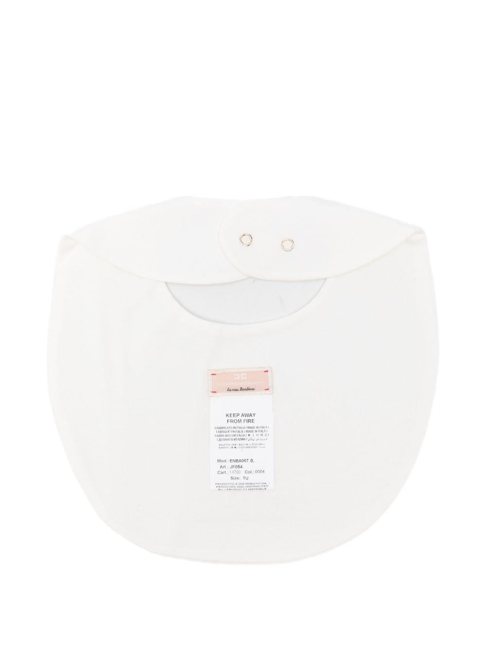 Bavetta bianca per neonata ENBA0670JF054 0004 Elisabetta Franchi Kids 