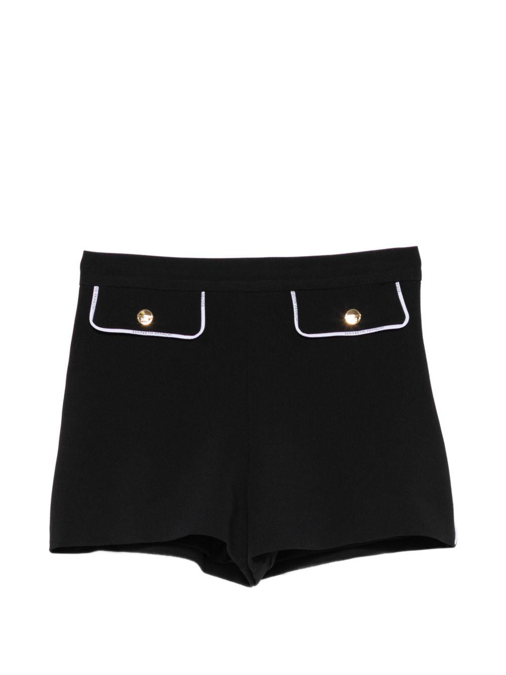 Bermuda nera per bambino EFBE0780GA022 N100 Elisabetta Franchi Kids 
