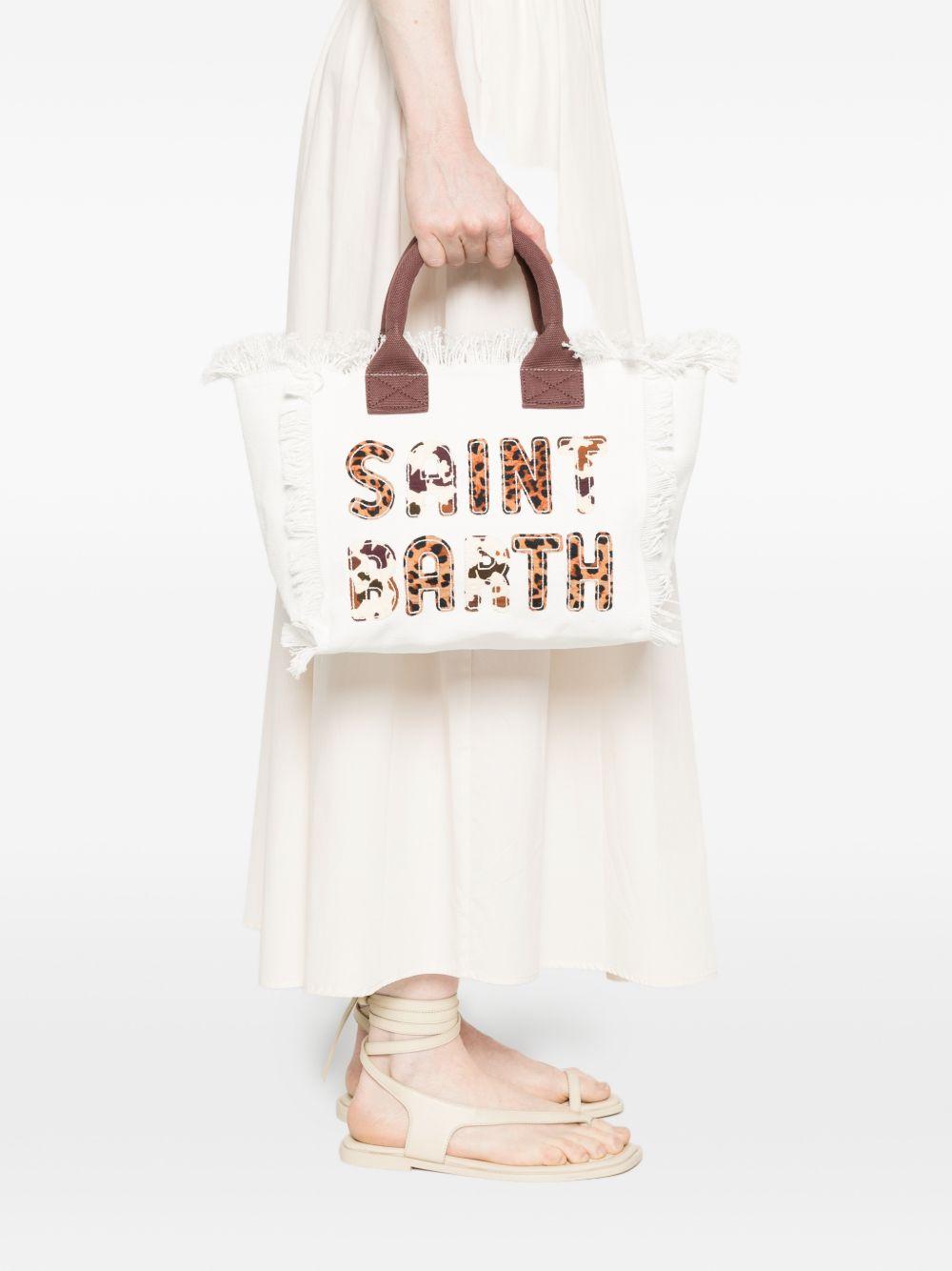 Borsa bianca/marrone per bambina COL0001 00326L MC2 Saint Barth Kids 