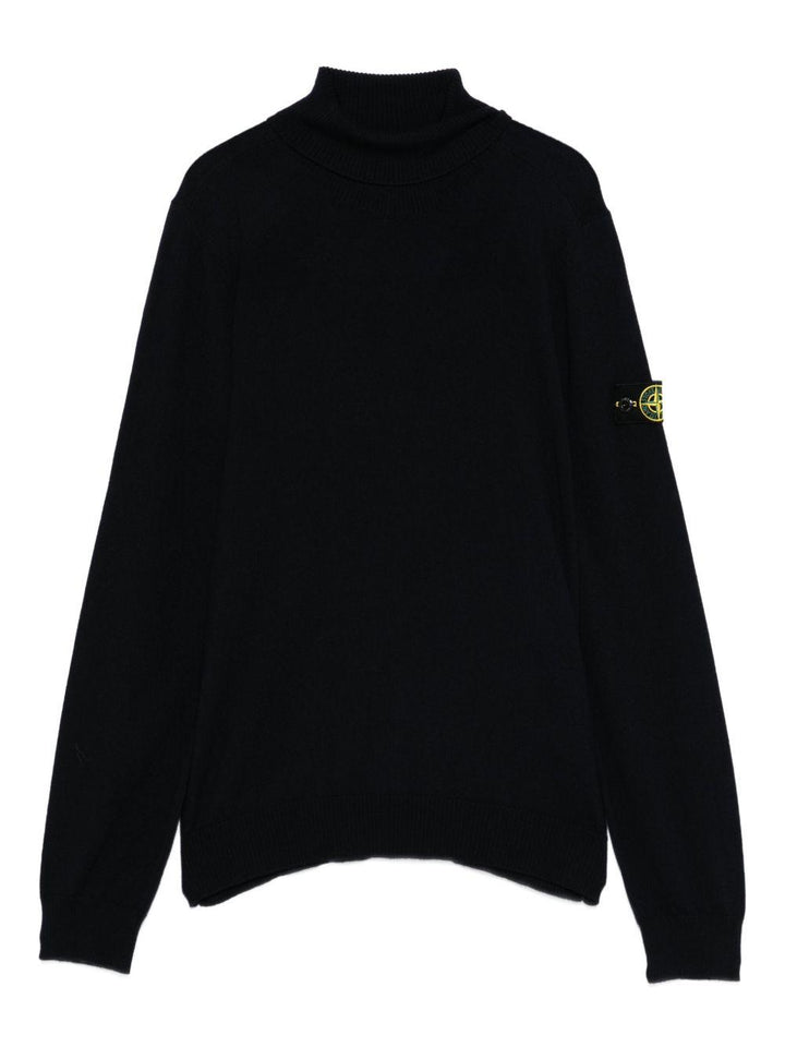 Maglione blu navy per bambino 65100017S0C04 V0020 Stone Island Kids 