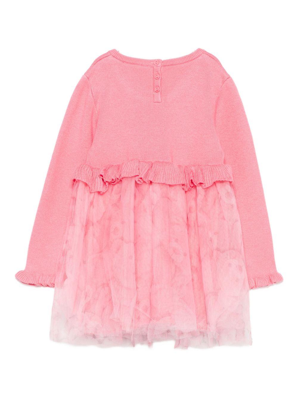 Abito rosa camelia per neonata HF5059MA07E M9981 Liu Jo 