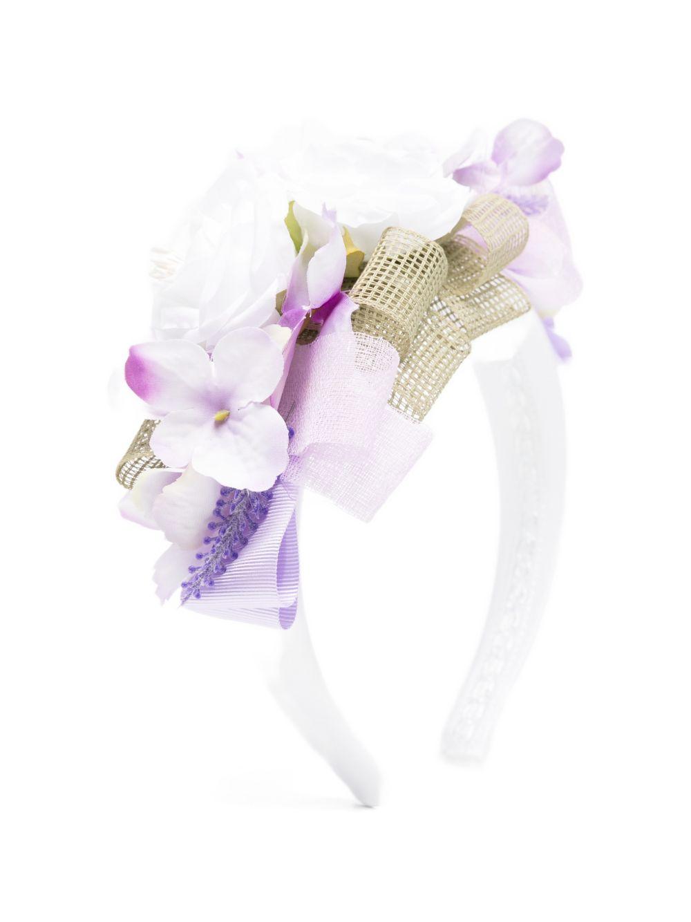 Cerchietto bianco/lilla per bambina FL948549AF783 88 Colorichiari Kids 