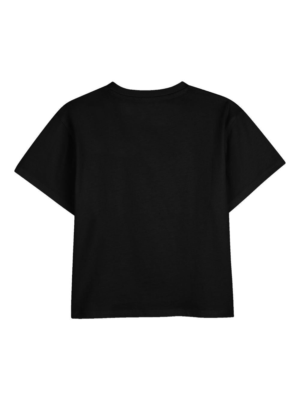 T-shirt nera per bambino K61681 09B Kenzo Kids 
