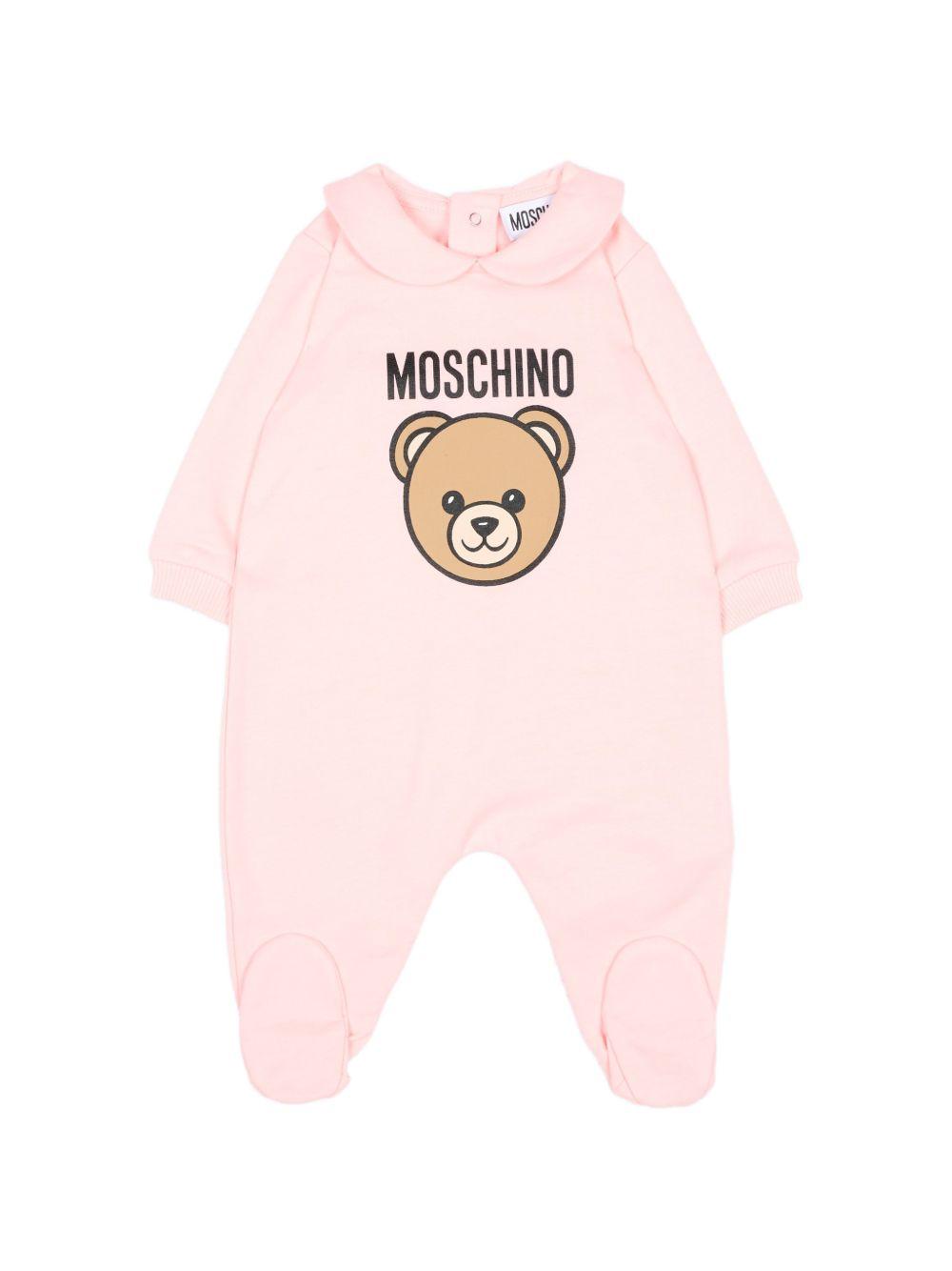 Tutina rosa chiaro per neonata MUY09OLCA40 50209 Moschino Kids 