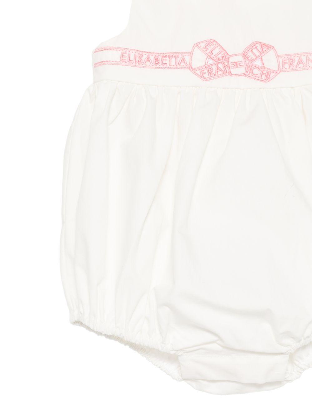 Tutina bianca per neonata ENPG0540CA235 0285 Elisabetta Franchi Kids 