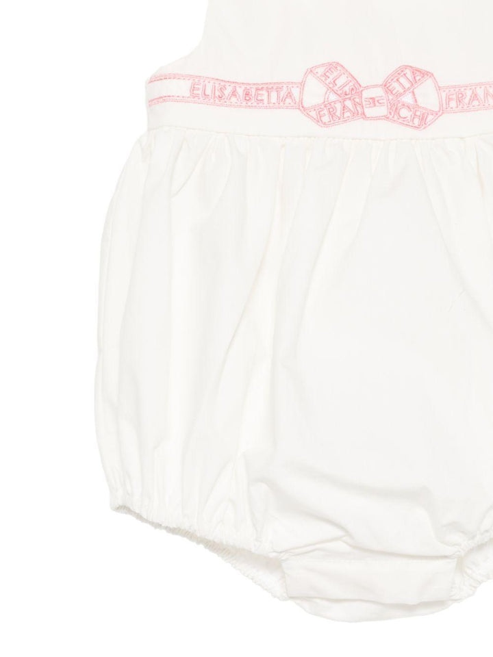 Tutina bianca per neonata ENPG0540CA235 0285 Elisabetta Franchi Kids 